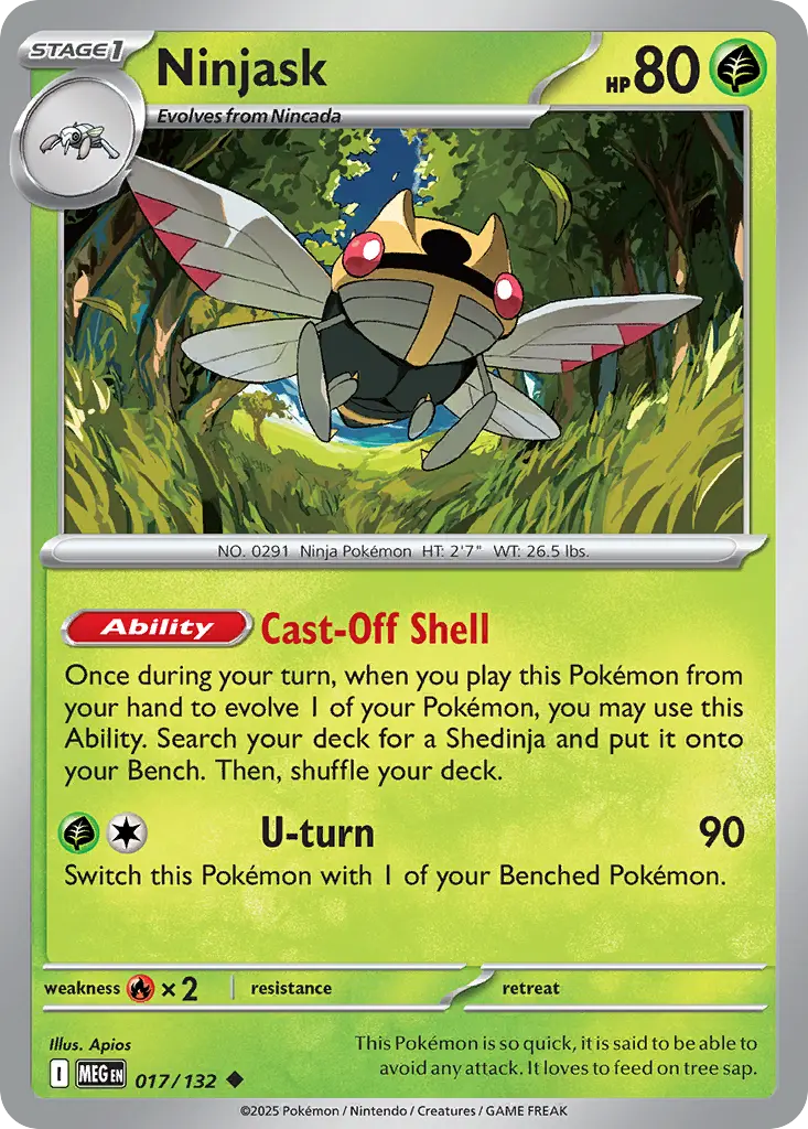 Ninjask (Mega Evolution) - Pokémon in TCG Land México