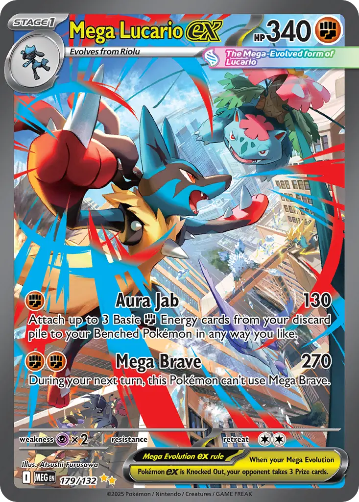 Mega Lucario ex (Mega Evolution) - Pokémon in TCG Land México