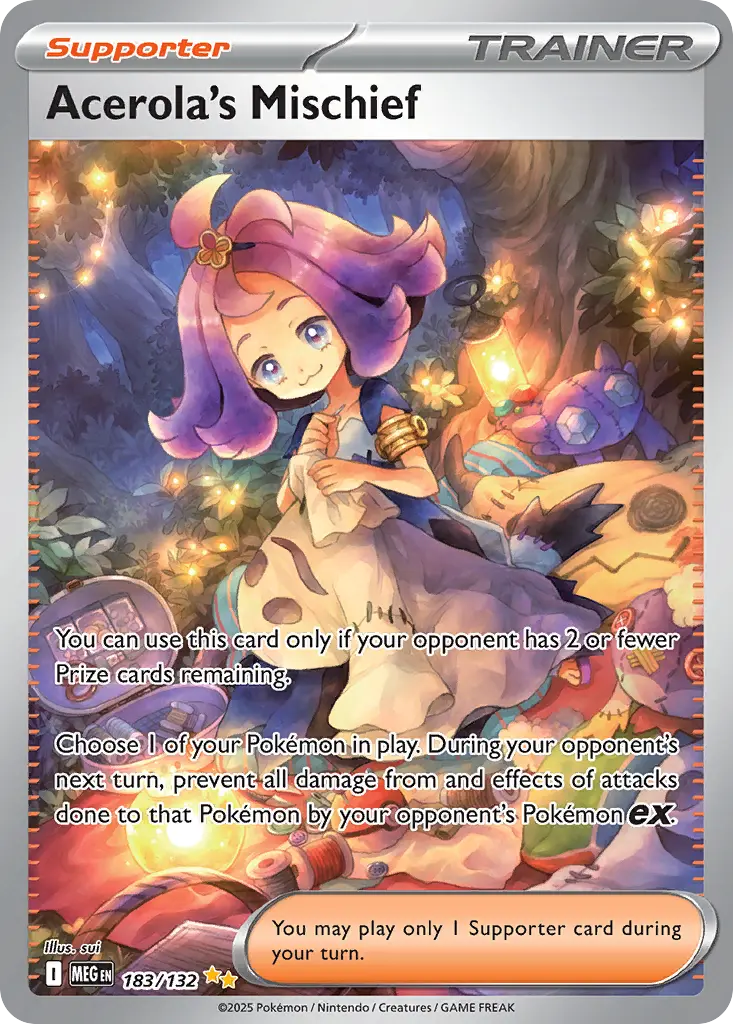Acerola's Mischief (Mega Evolution) - Pokémon in TCG Land México
