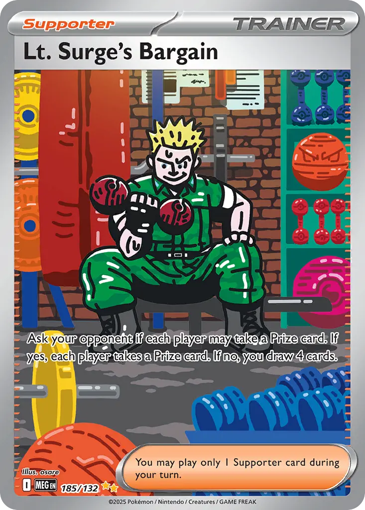 Lt. Surge's Bargain (Mega Evolution) - Pokémon in TCG Land México