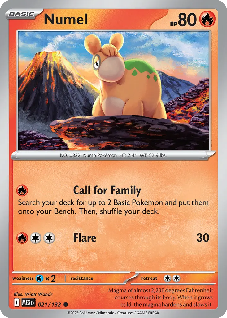 Numel (Mega Evolution) - Pokémon in TCG Land México