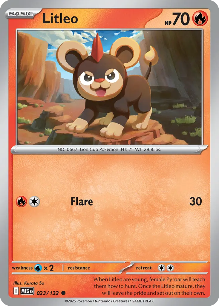 Litleo (Mega Evolution) - Pokémon in TCG Land México