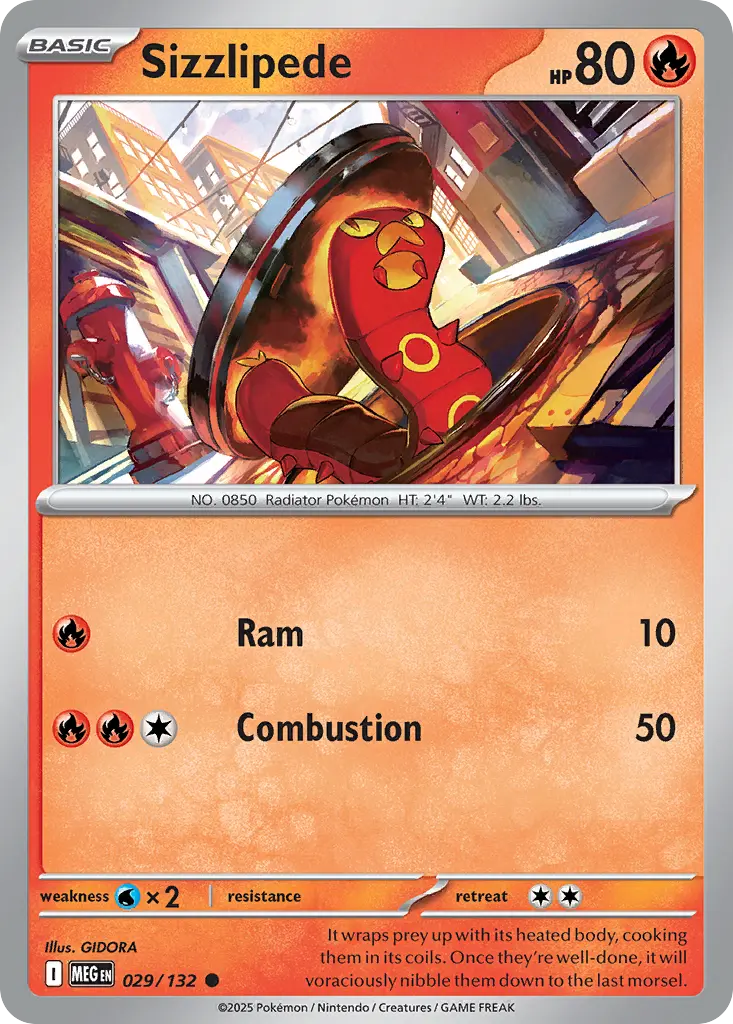 Sizzlipede (Mega Evolution) - Pokémon in TCG Land México