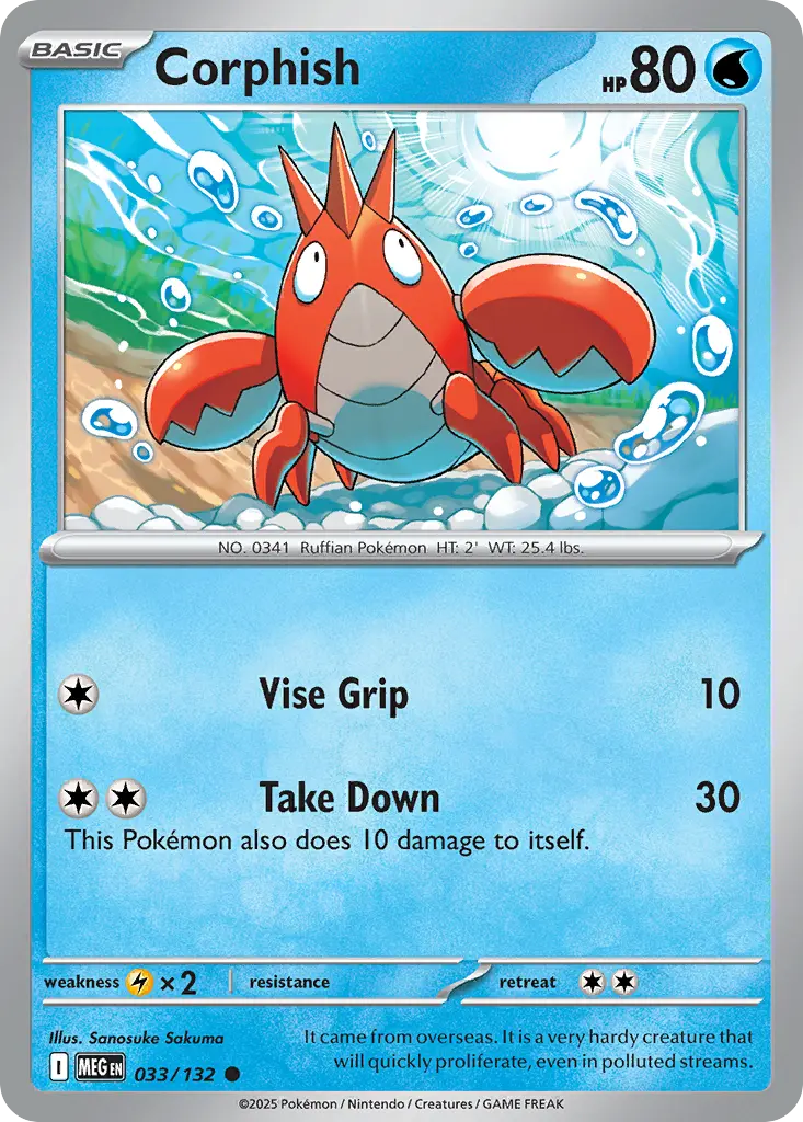 Corphish (Mega Evolution) - Pokémon in TCG Land México
