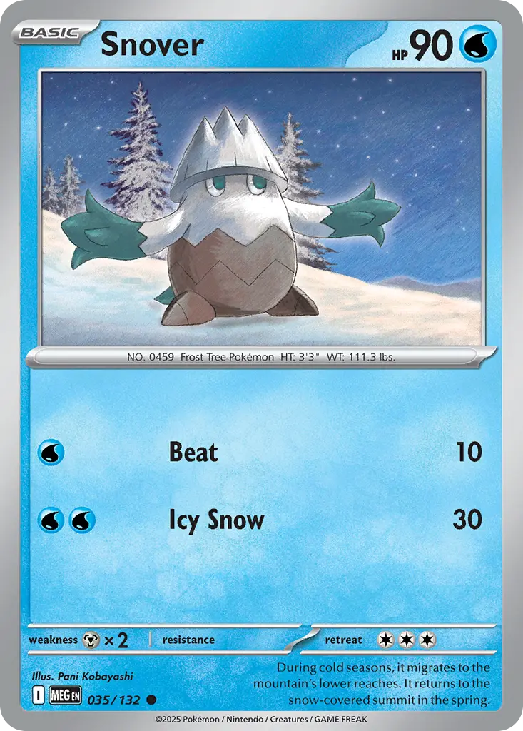 Snover (Mega Evolution) - Pokémon in TCG Land México
