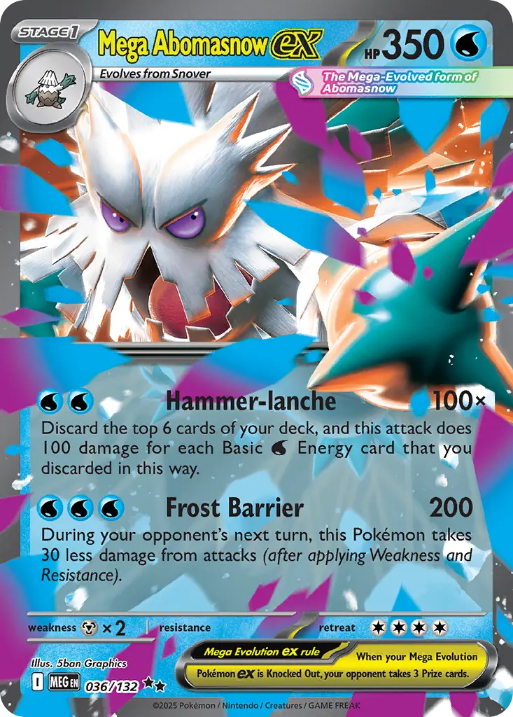 Mega Abomasnow ex (Mega Evolution) - Pokémon in TCG Land México