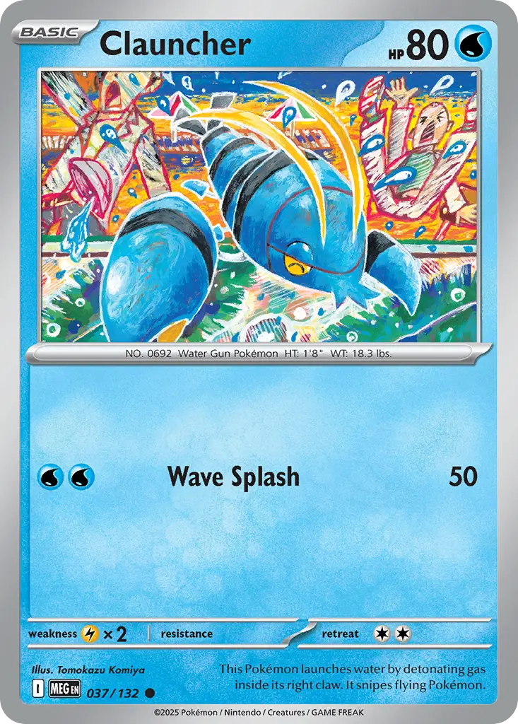 Clauncher (Mega Evolution) - Pokémon in TCG Land México