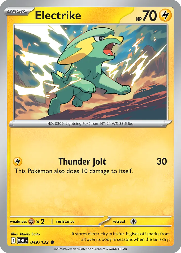 Electrike (Mega Evolution) - Pokémon in TCG Land México