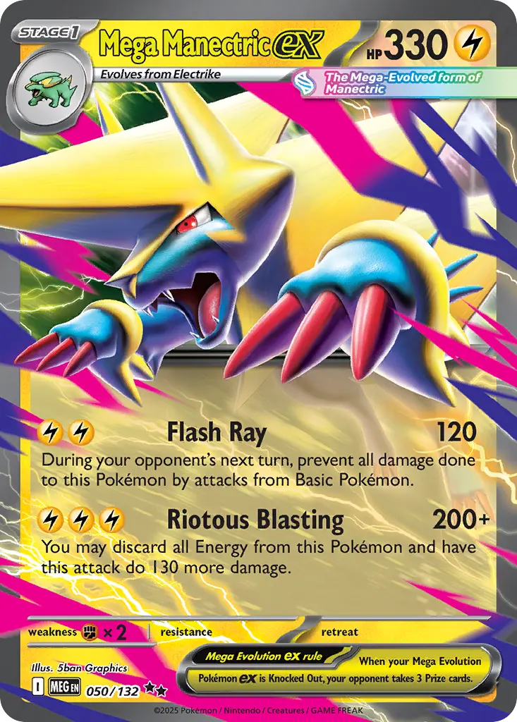 Mega Manectric ex (Mega Evolution) - Pokémon in TCG Land México