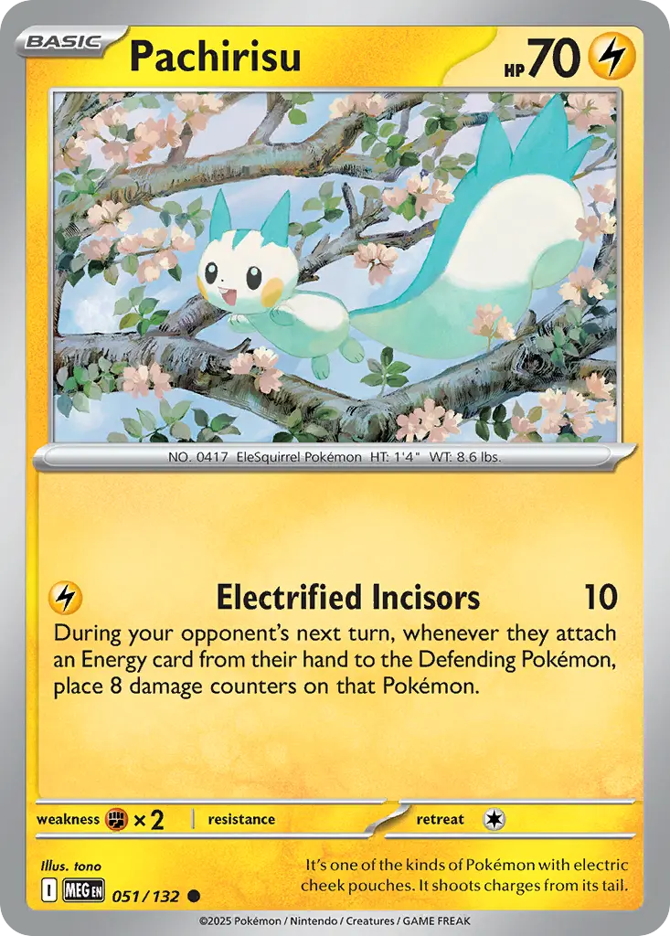 Pachirisu (Mega Evolution) - Pokémon in TCG Land México
