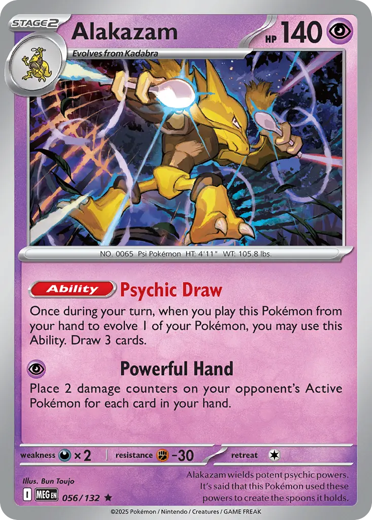 Alakazam (Mega Evolution) - Pokémon in TCG Land México