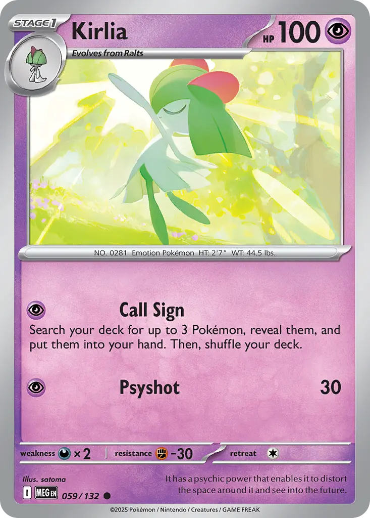 Kirlia (Mega Evolution) - Pokémon in TCG Land México