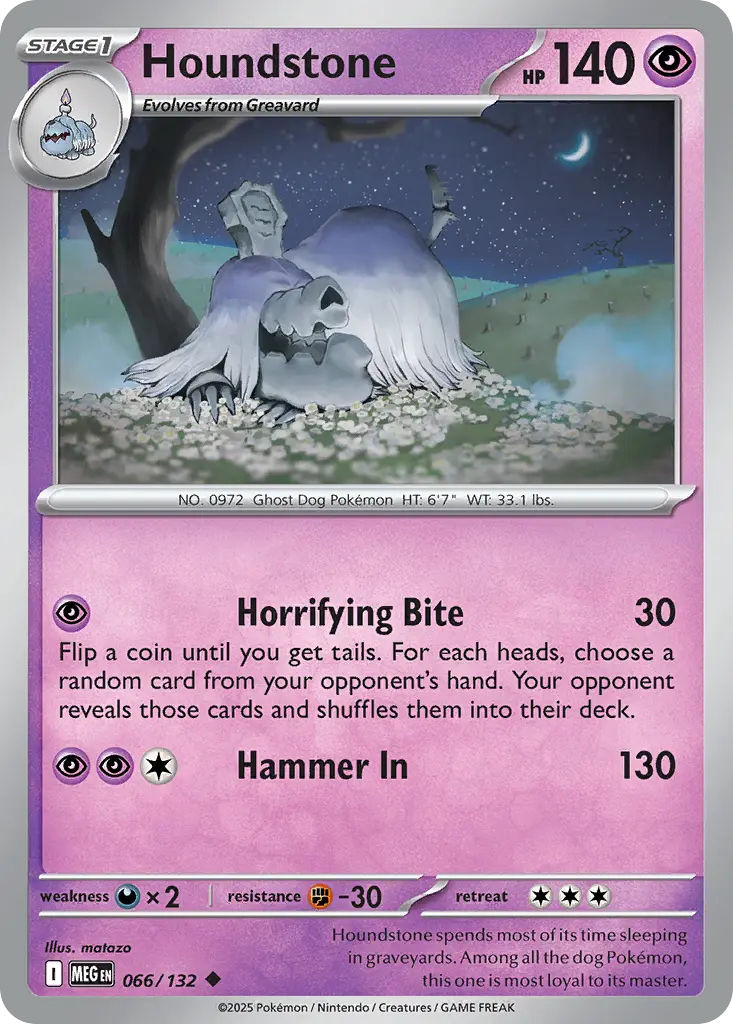 Houndstone (Mega Evolution) - Pokémon in TCG Land México