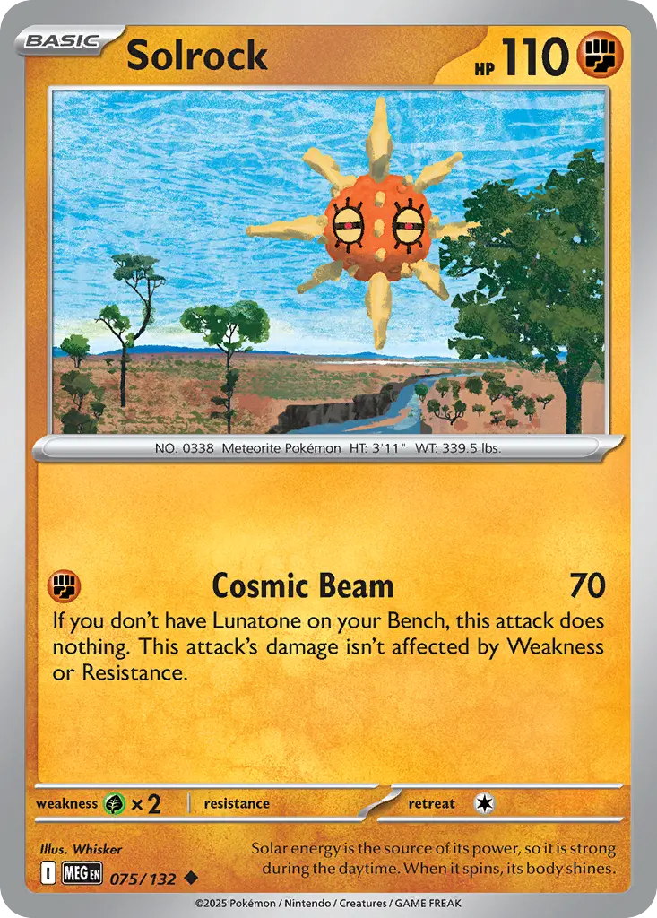 Solrock (Mega Evolution) - Pokémon in TCG Land México