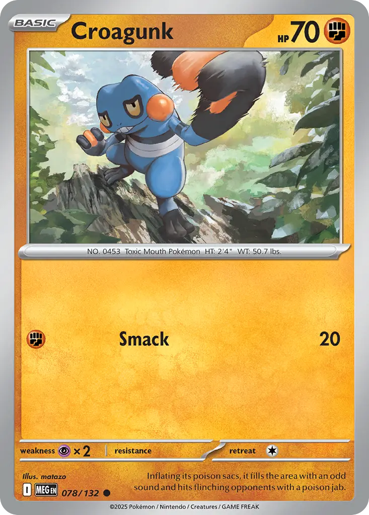 Croagunk (Mega Evolution) - Pokémon in TCG Land México