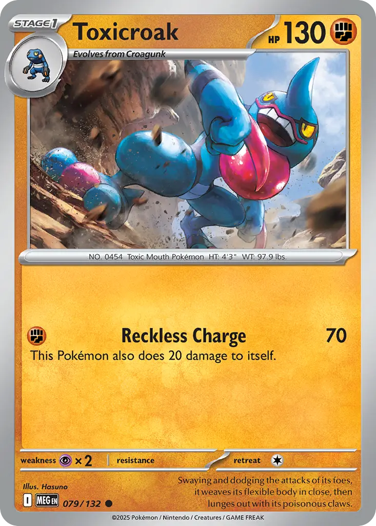 Toxicroak (Mega Evolution) - Pokémon in TCG Land México