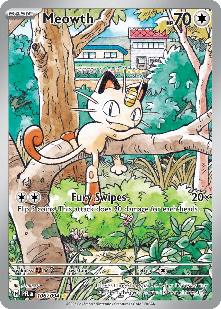 Meowth (Phantasmal Flames) - Pokémon in TCG Land México