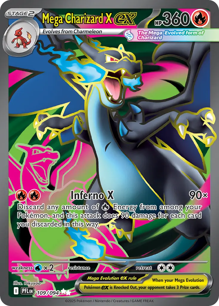 Mega Charizard X ex (Phantasmal Flames) - Pokémon in TCG Land México