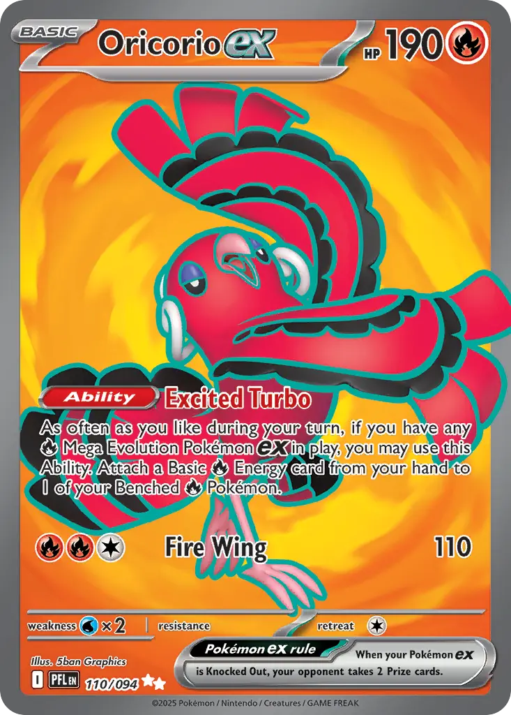 Oricorio ex (Phantasmal Flames) - Pokémon in TCG Land México