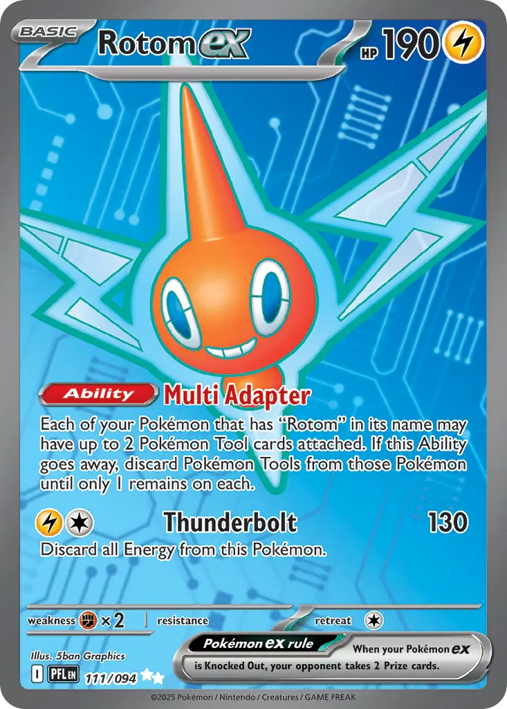 Rotom ex (Phantasmal Flames) - Pokémon in TCG Land México