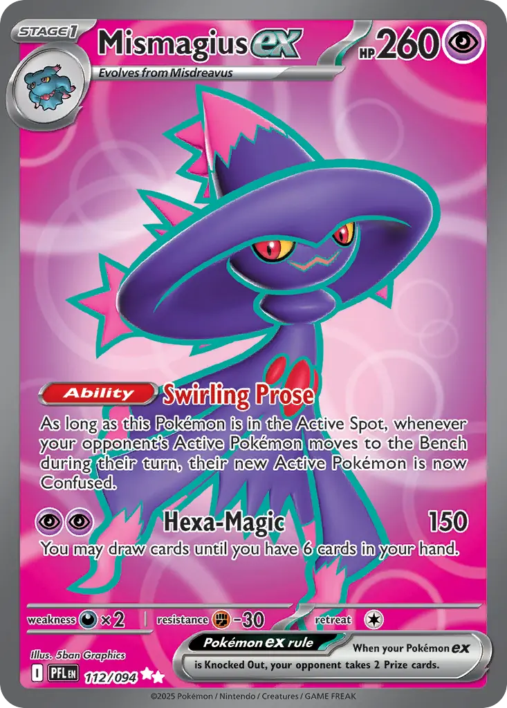 Mismagius ex (Phantasmal Flames) - Pokémon in TCG Land México