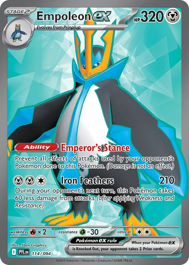 Empoleon ex (Phantasmal Flames) - Pokémon in TCG Land México