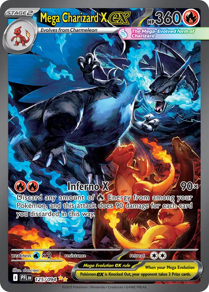Mega Charizard X ex (Phantasmal Flames) - Pokémon in TCG Land México