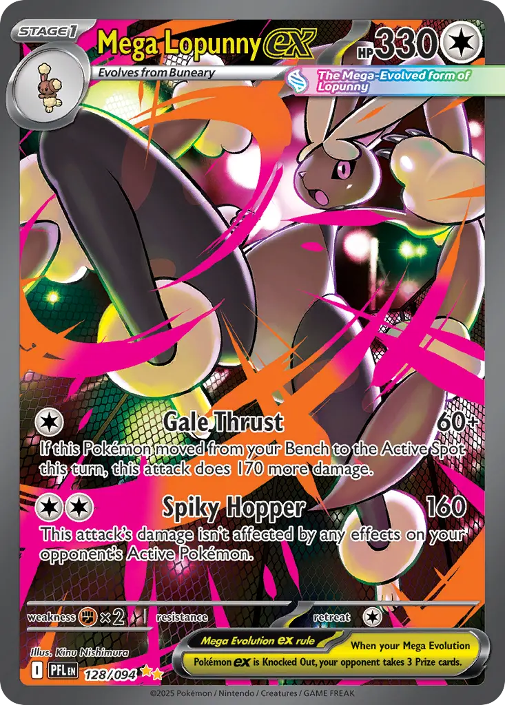 Mega Lopunny ex (Phantasmal Flames) - Pokémon in TCG Land México