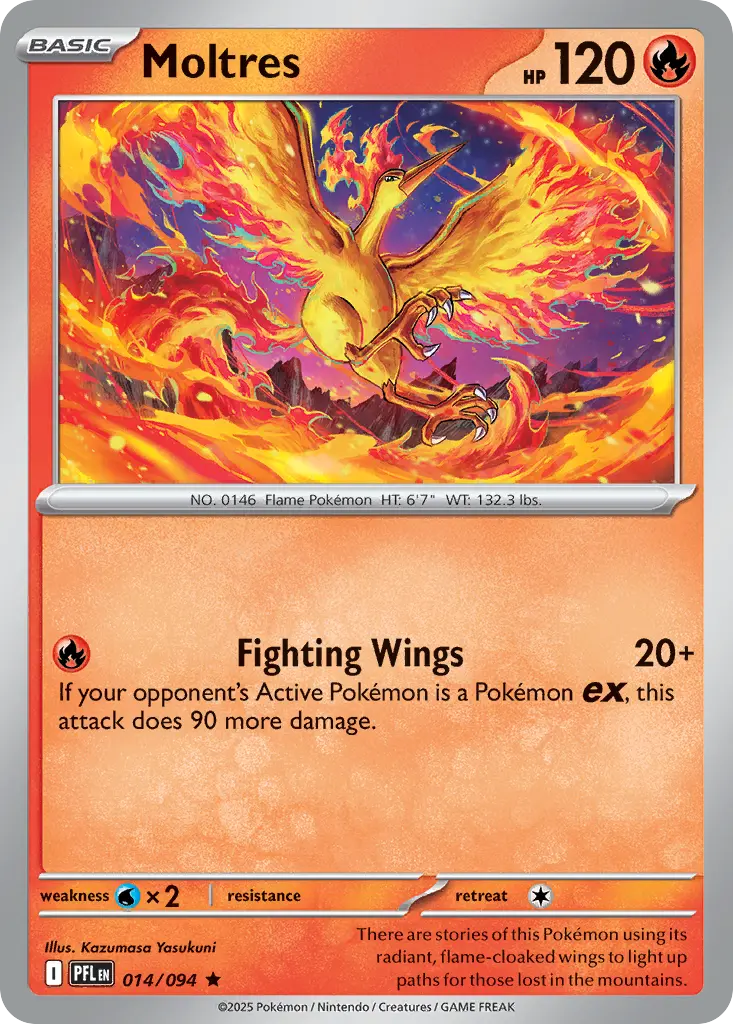 Moltres (Phantasmal Flames) - Pokémon in TCG Land México