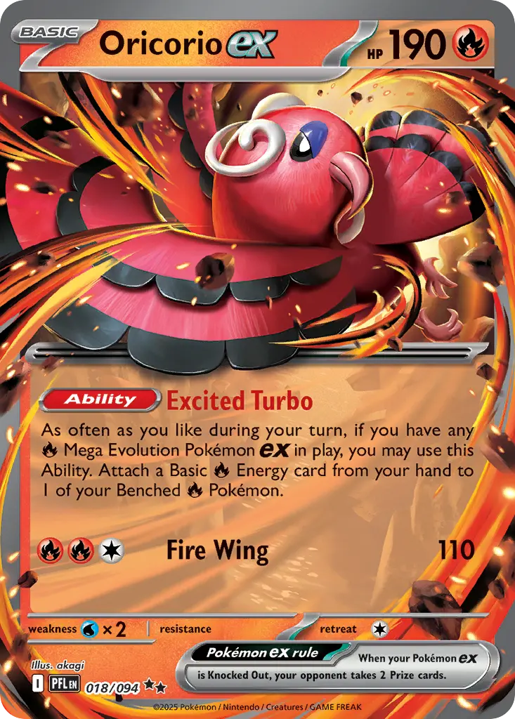 Oricorio ex (Phantasmal Flames) - Pokémon in TCG Land México