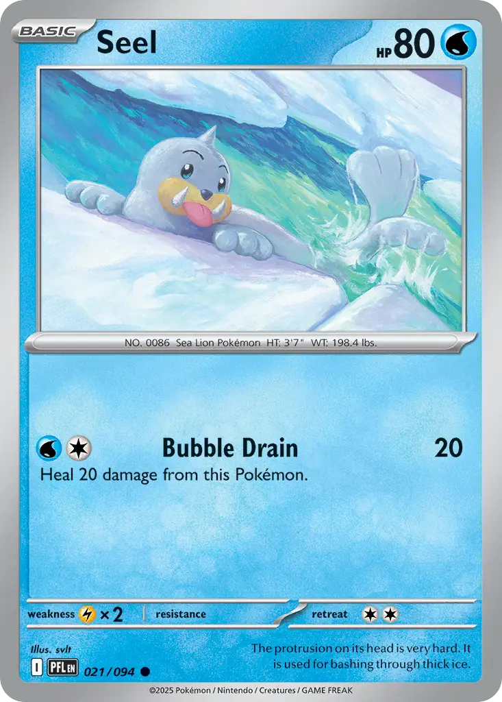 Seel (Phantasmal Flames) - Pokémon in TCG Land México