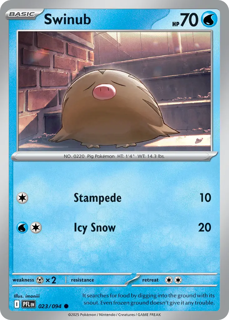 Swinub (Phantasmal Flames) - Pokémon in TCG Land México