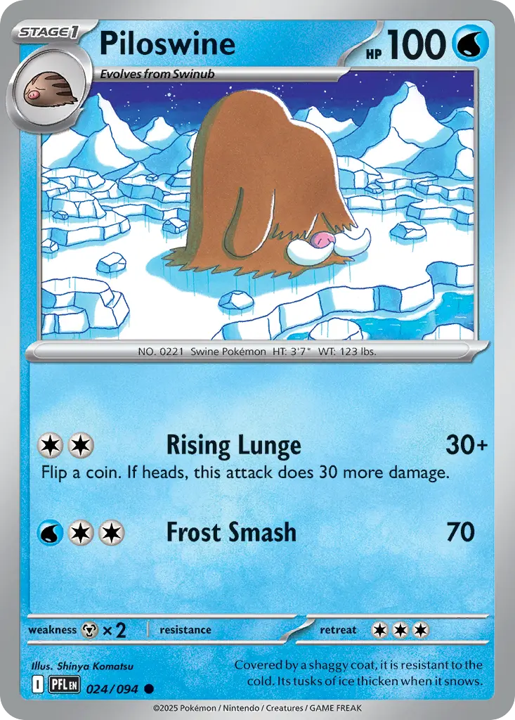 Piloswine (Phantasmal Flames) - Pokémon in TCG Land México