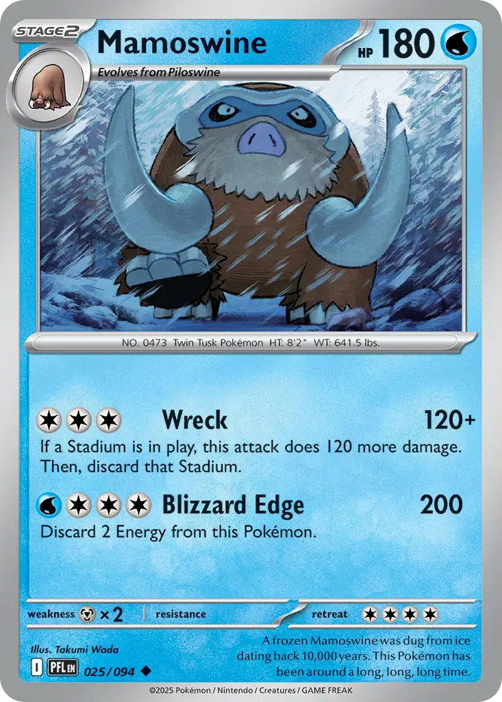 Mamoswine (Phantasmal Flames) - Pokémon in TCG Land México