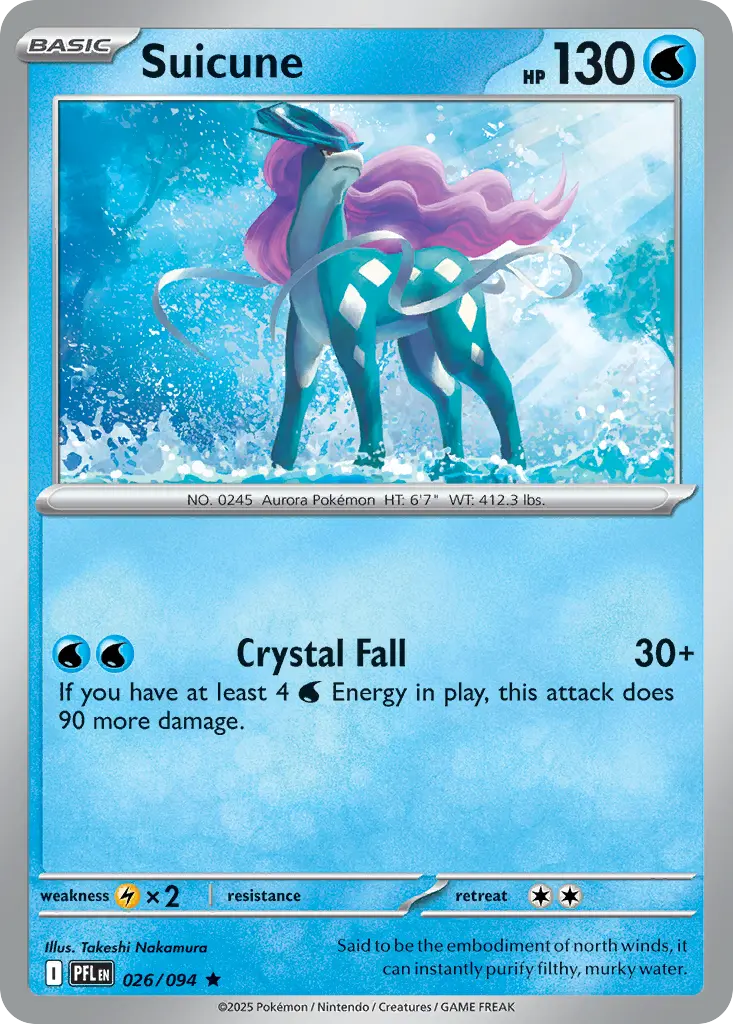 Suicune (Phantasmal Flames) - Pokémon in TCG Land México