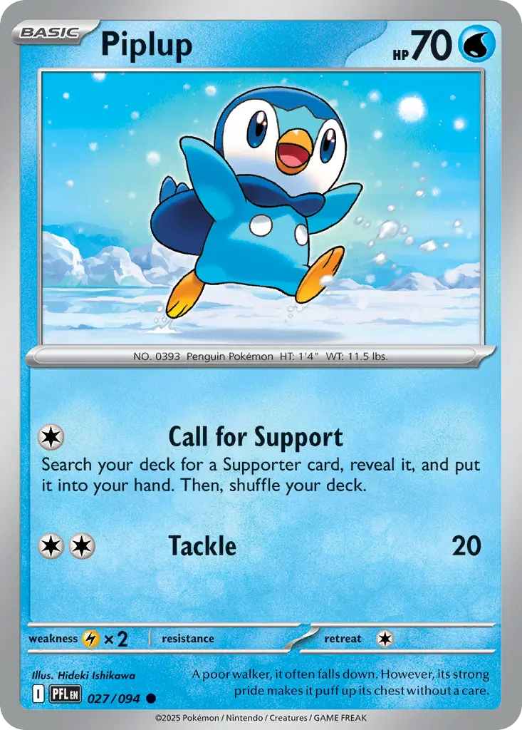 Piplup (Phantasmal Flames) - Pokémon in TCG Land México