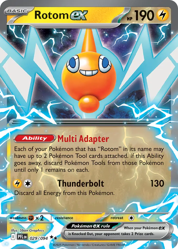 Rotom ex (Phantasmal Flames) - Pokémon in TCG Land México