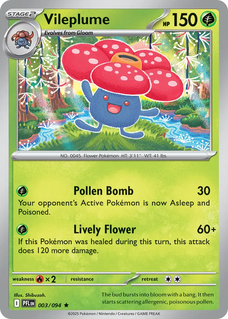Vileplume (Phantasmal Flames) - Pokémon in TCG Land México