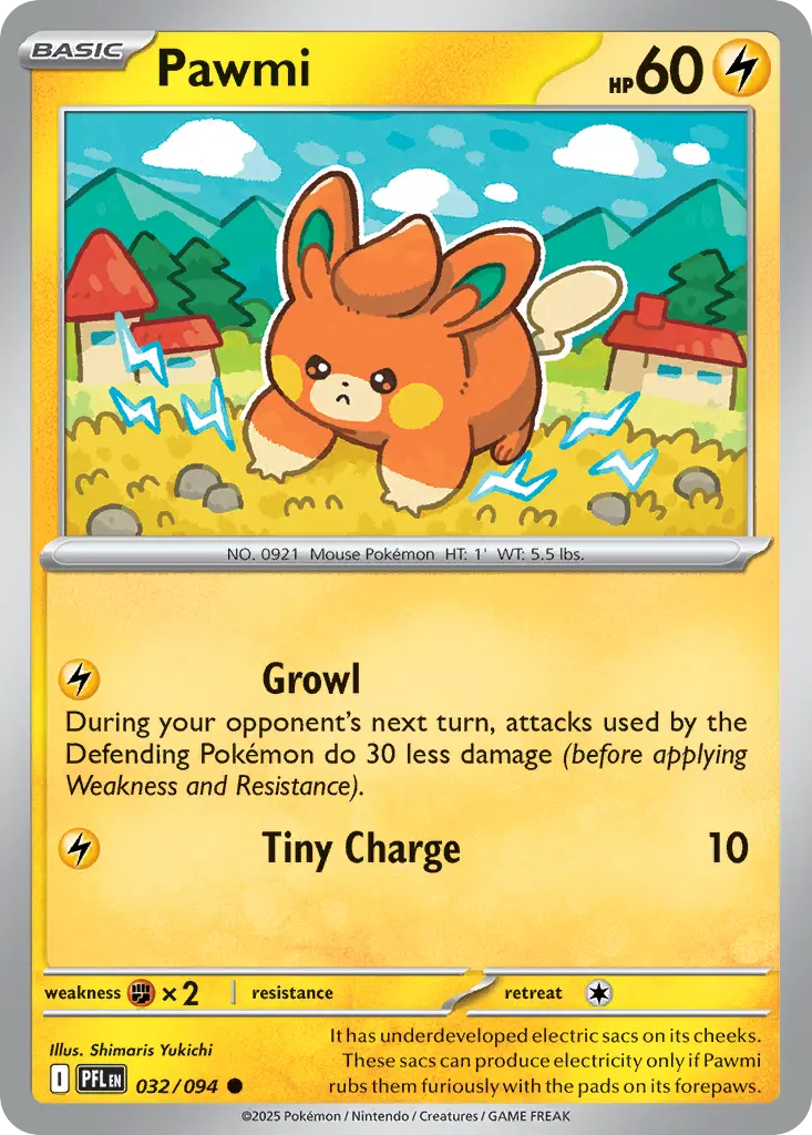 Pawmi (Phantasmal Flames) - Pokémon in TCG Land México