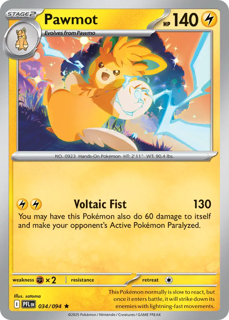 Pawmot (Phantasmal Flames) - Pokémon in TCG Land México