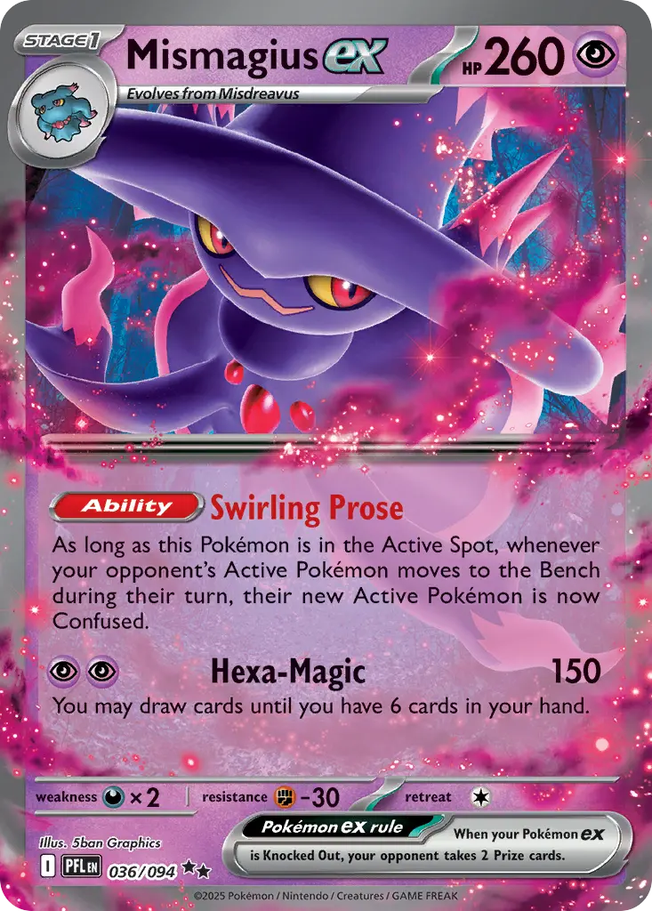 Mismagius ex (Phantasmal Flames) - Pokémon in TCG Land México