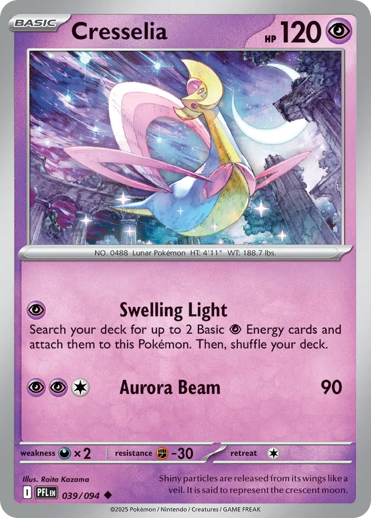 Cresselia (Phantasmal Flames) - Pokémon in TCG Land México