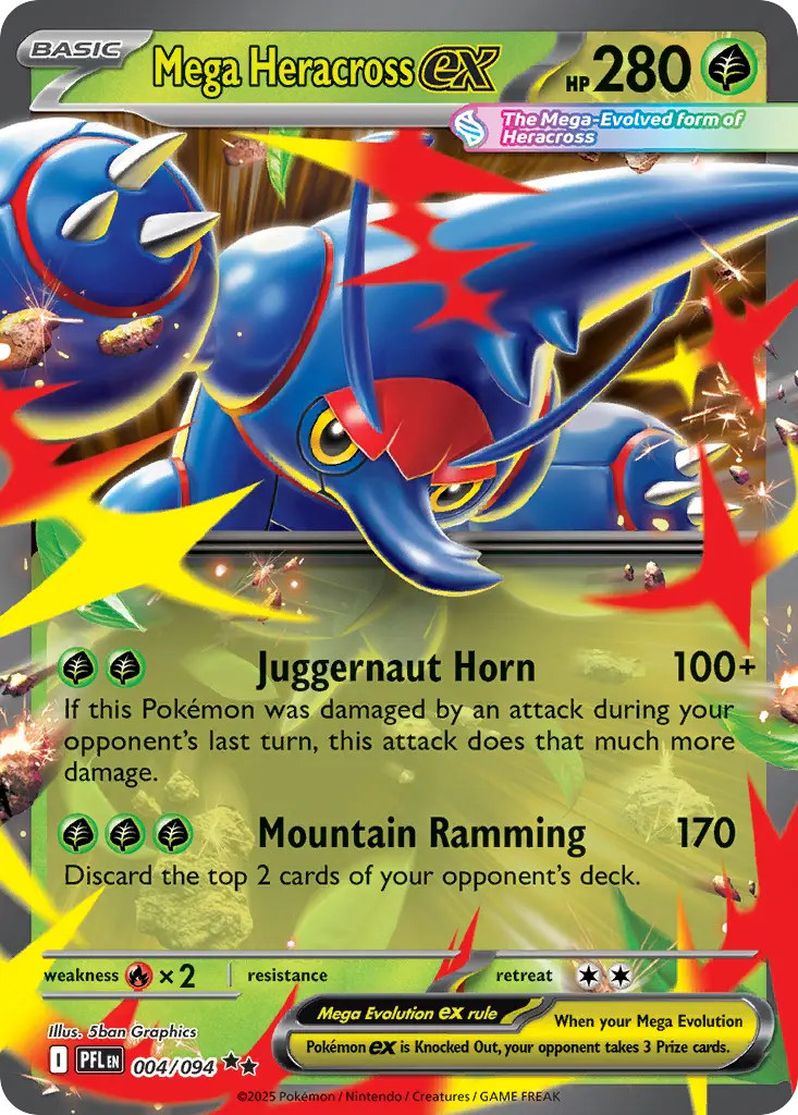 Mega Heracross ex (Phantasmal Flames) - Pokémon in TCG Land México