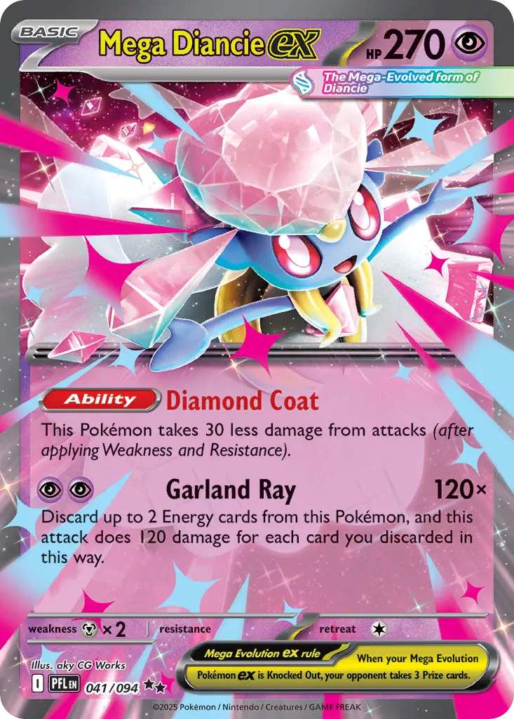 Mega Diancie ex (Phantasmal Flames) - Pokémon in TCG Land México