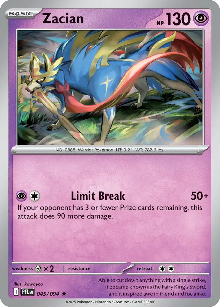Zacian (Phantasmal Flames) - Pokémon in TCG Land México