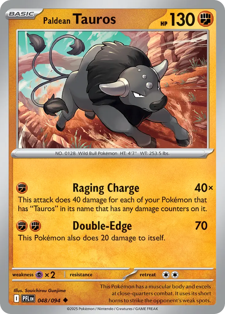 Paldean Tauros (Phantasmal Flames) - Pokémon in TCG Land México