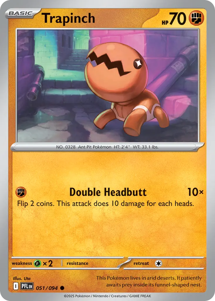 Trapinch (Phantasmal Flames) - Pokémon in TCG Land México