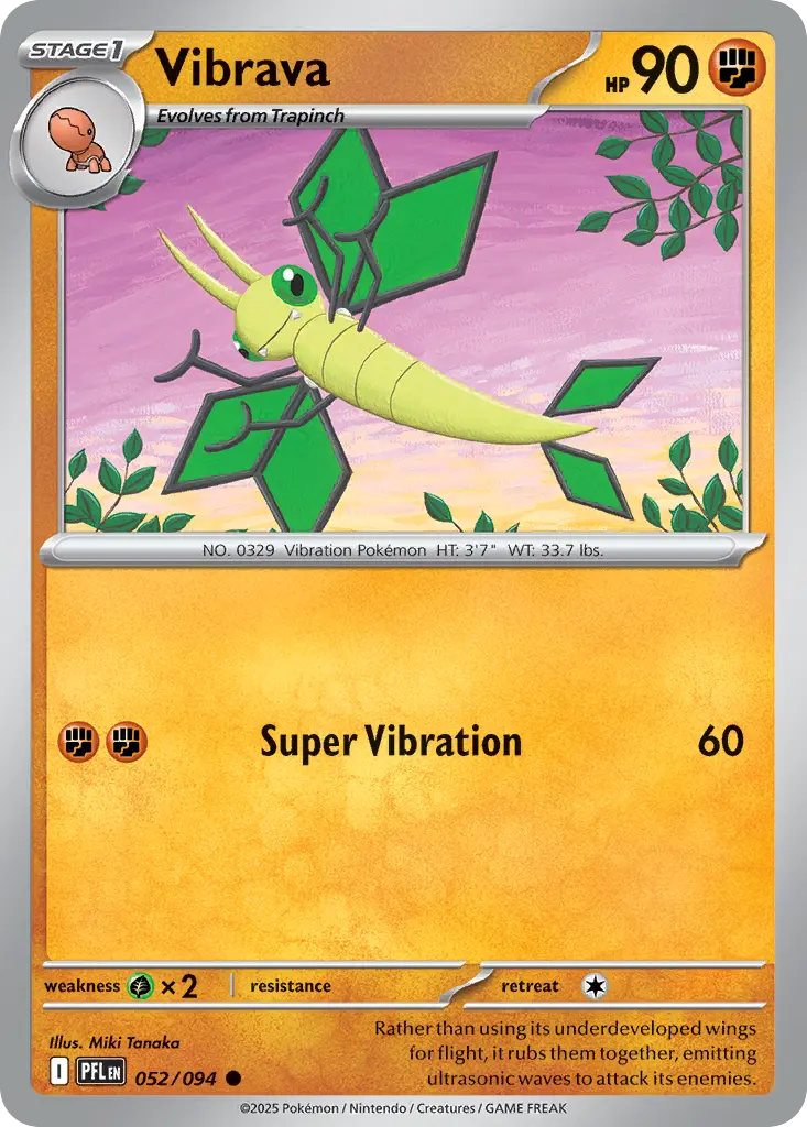 Vibrava (Phantasmal Flames) - Pokémon in TCG Land México