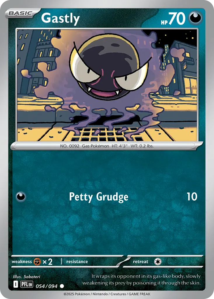 Gastly (Phantasmal Flames) - Pokémon in TCG Land México