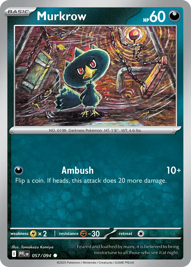 Murkrow (Phantasmal Flames) - Pokémon in TCG Land México